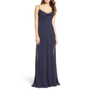 Katie May Navy Chiffon Eden Gown